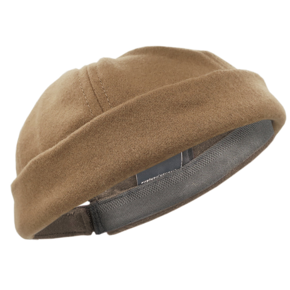 Hanse-Troyer Dockercap (kurz) aus Merino-Mischgarn Kamel 