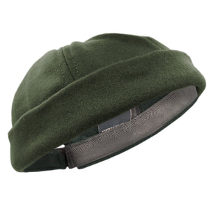 Hanse-Troyer Dockercap (kurz) aus Merino-Mischgarn Oliv 