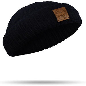 Hanse-Troyer Dockerm&uuml;tze aus 100% Merinowolle Marineblau M&uuml;tze