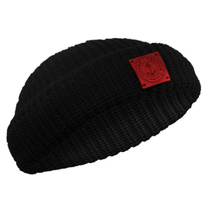 Hanse-Troyer Dockerm&uuml;tze aus 100% Merinowolle Schwarz M&uuml;tze