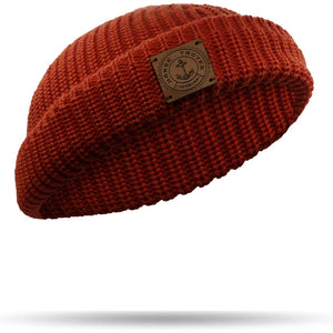 docker-orange-1 Dockermütze aus 100% Merinowolle