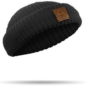 docker-anthrazit-1 Dockermütze aus 100% Merinowolle