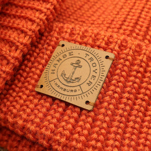 Docker-Orange-3 Dockermütze aus 100% Merinowolle