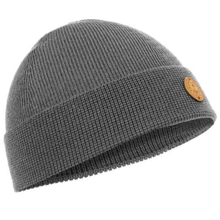 Hanse-Troyer Klassische Feinstrick M&uuml;tze 100% Merinowolle Hellgrau  Klassische Feinstrick Mütze 100% Merinowolle
