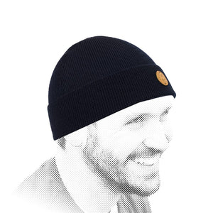 Hanse-Troyer Klassische Feinstrick M&uuml;tze 100% Merinowolle   Klassische Feinstrick Mütze 100% Merinowolle