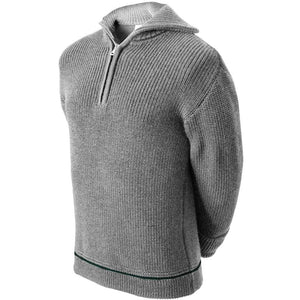 Hanse-Troyer Premium Merino Troyer in verschiedenen Farben (SALE / Einzelteile) Hellgrau / 62 Troyer Premium Merino Troyer (- 30% Einzelteile)